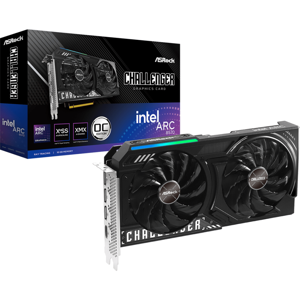 Grafikkarte Intel Arc B570 ASRock Challenger 10GB OC (B570 CL 10GO) - Foto 5