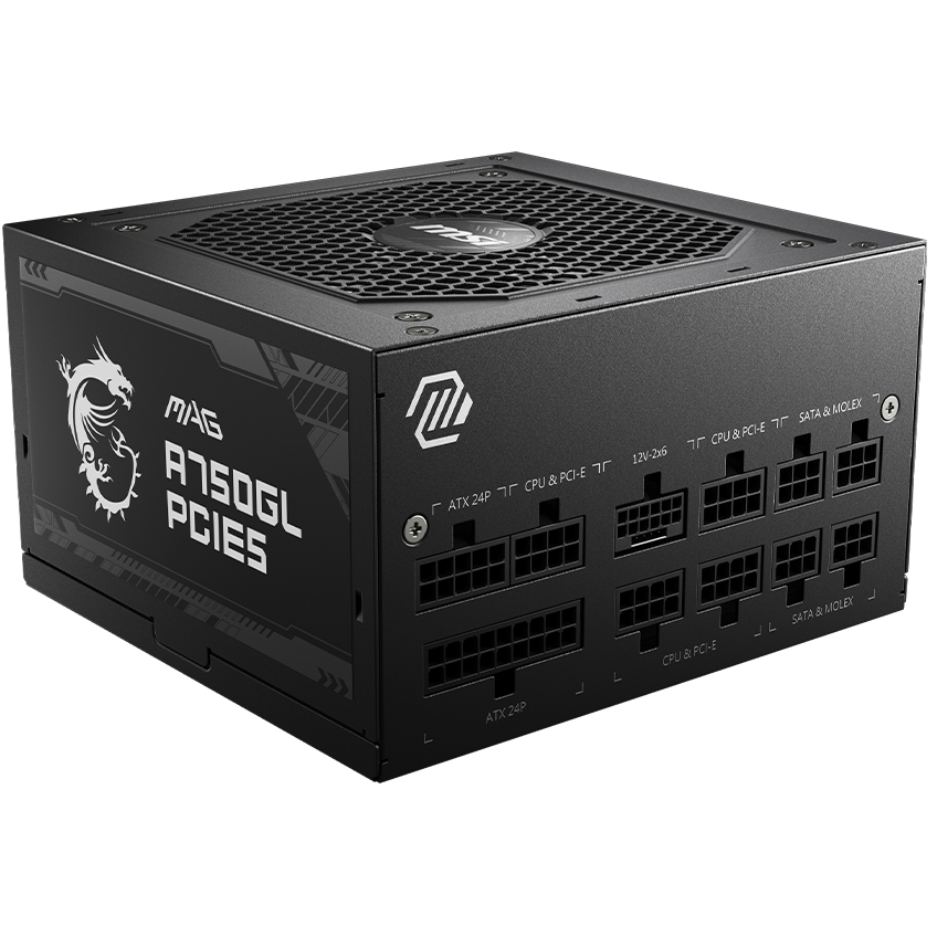 bloc dalimentation 750W MSI MAG A750GL PCIE5 - 306-7ZP8B11-CE0