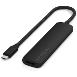 Station daccueil Satechi 4-in-1 USB-C Slim Multiport Adapter 4K Black (ST-P4SK)
