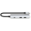 station daccueil pour ordinateur Satechi 4-in-1 USB-C Slim Multiport Adapter 4K Silver - ST-P4SS - photo 2