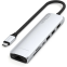 station daccueil Satechi 7-in-1 USB-C Slim Multiport Adapter with Ethernet Silver - ST-P7SS