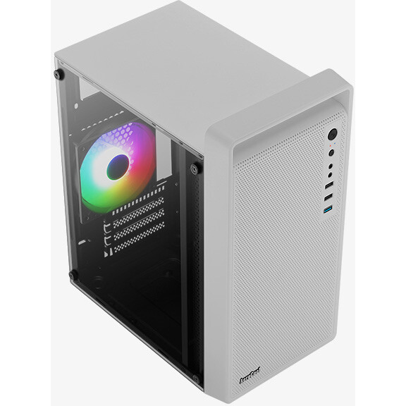 Gehäuse AeroCool CS-109-G-WT-v1 White - EN72383 - Foto 4