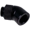 Adaptateur dangle pour système de refroidissement liquide Alphacool Eiszapfen 45° rotatable - Deep Black (17246) - photo 3