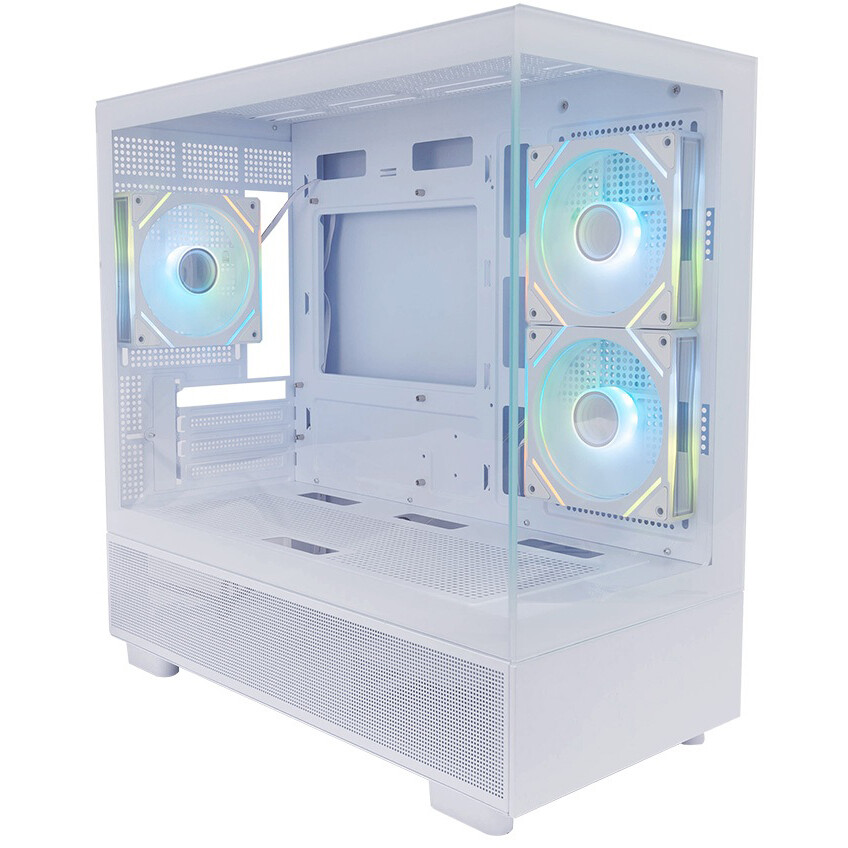 Boîtier 1STPLAYER MIKU Mi5 ARGB White - Mi5-WH-2FC7R-W-1FC7-W