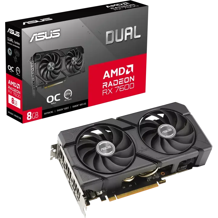 Grafikkarte AMD Radeon RX 7600 ASUS OC 8GB (DUAL-RX7600-O8G-EVO) - Foto 12