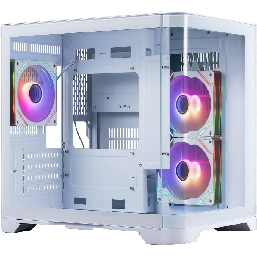Gehäuse 1STPLAYER UView UV5 ARGB White - UV5-WH-2FC7R-W-1FC7-W