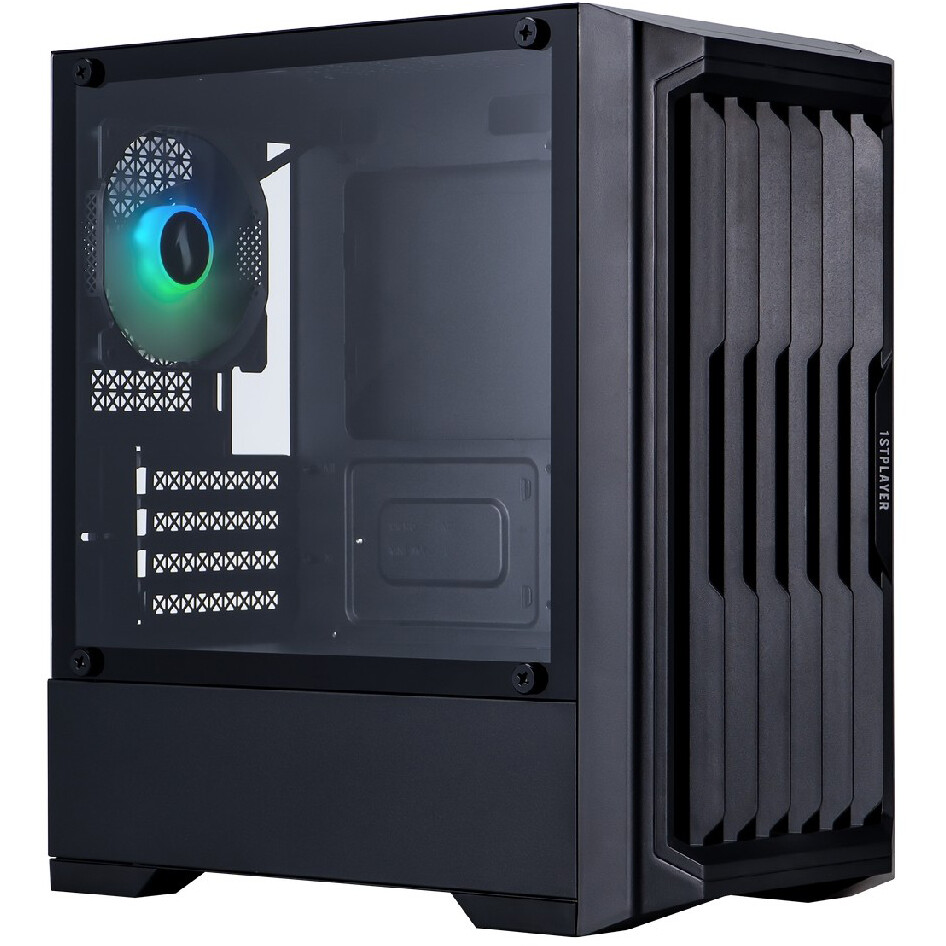 Boîtier 1STPLAYER BULLET HUNTER H2 ARGB Black - H2-BK-4F7