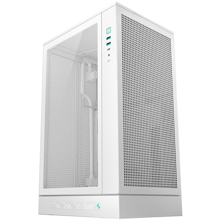 Gehäuse DeepCool CH270 Digital White - R-CH270-WHNDM0-G-1 - Foto 2