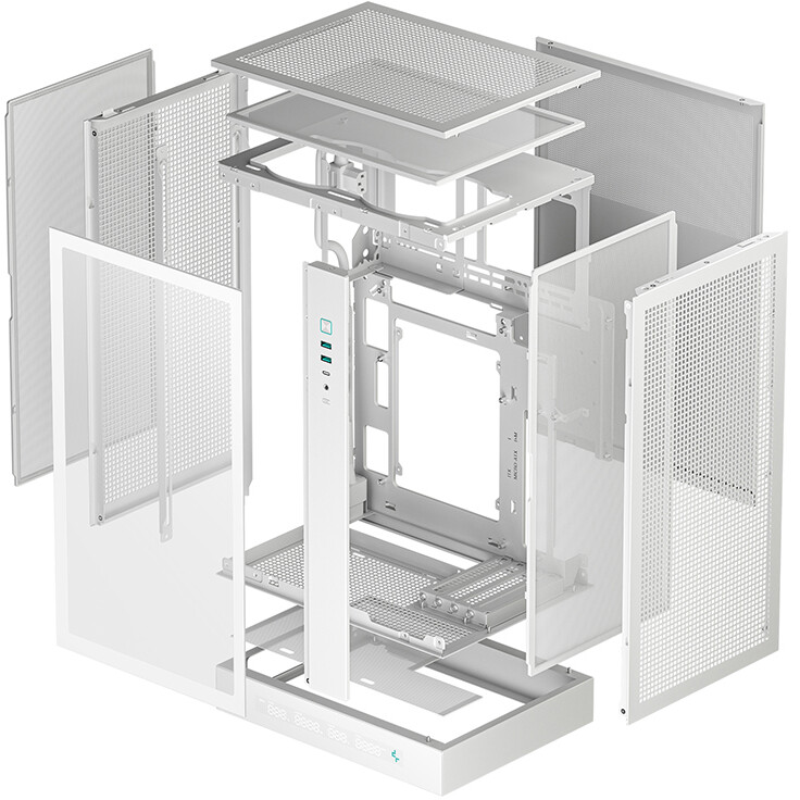 Gehäuse DeepCool CH270 Digital White - R-CH270-WHNDM0-G-1 - Foto 10