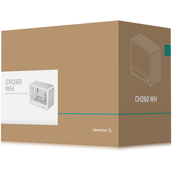 Gehäuse DeepCool CH260 White - R-CH260-WHNGM0-G-1 - Foto 11