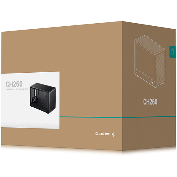 Gehäuse DeepCool CH260 Black - R-CH260-BKNGM0-G-1 - Foto 11
