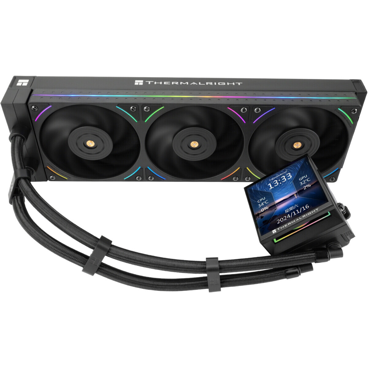 Wasserkühlungssystem Thermalright Hyper Vision 360 UB Black ARGB - H-VISION-360-UB-BL-ARGB - Foto 7