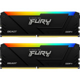 Mémoire vive 32GB DDR4 3600MHz Kingston Fury Beast RGB (KF436C18BB2AK2/32) (2x16GB KIT)