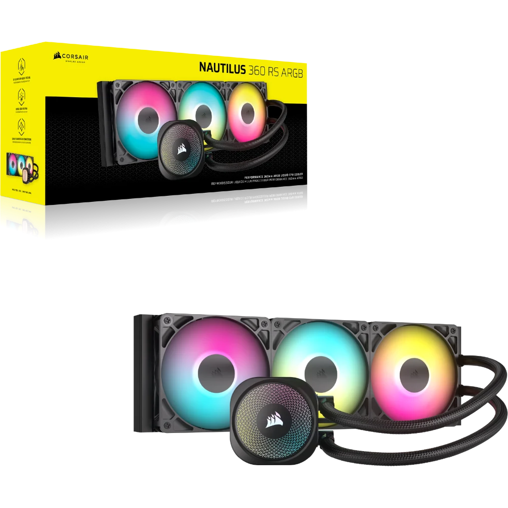 Flüssigkeitskühlsystem Corsair NAUTILUS 360 RS ARGB Black - CW-9060093-WW - Foto 10