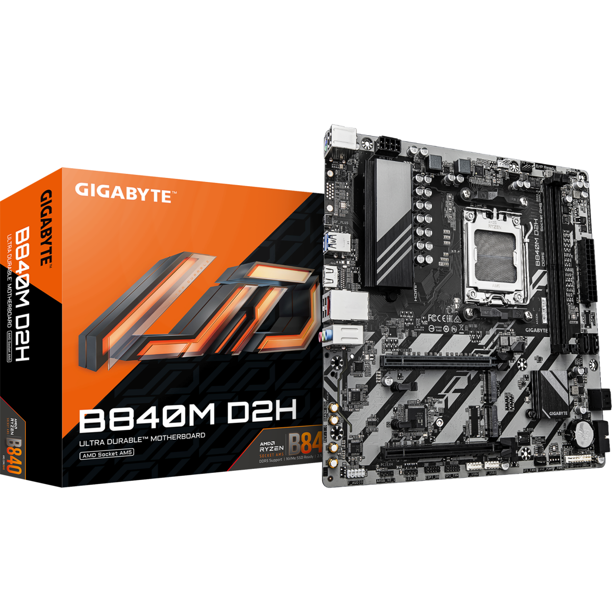 Mainboard Gigabyte B840M D2H - Foto 4