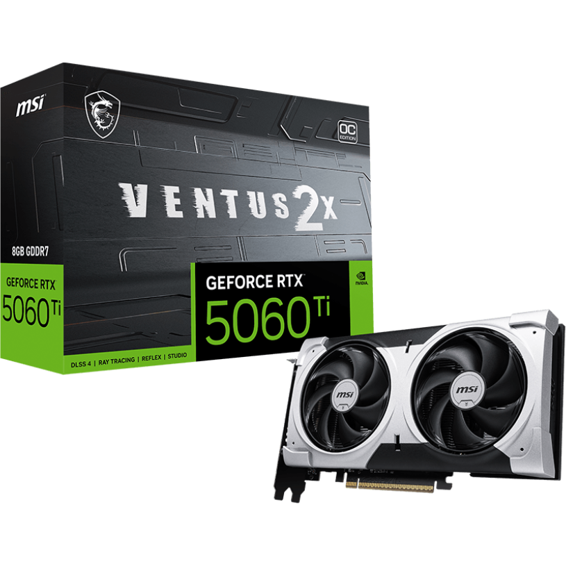 carte graphique NVIDIA GeForce RTX 5060 Ti MSI OC 8GB (RTX 5060 Ti 8G VENTUS 2X OC PLUS) - photo 5