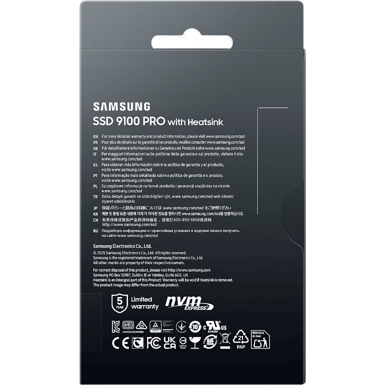 SSD-Speicher 1TB Samsung 9100 PRO (MZ-VAP1T0CW) - Foto 9