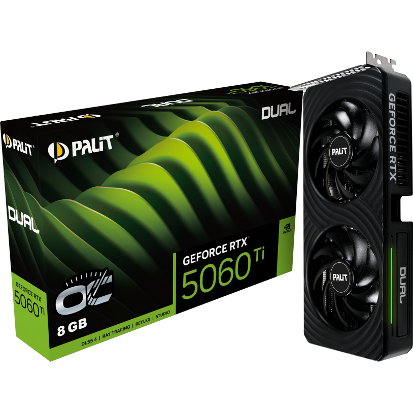 Grafikkarte NVIDIA GeForce RTX 5060 Ti Palit Dual OC 8GB (NE7506TT19P1-GB2062D) - Foto 11