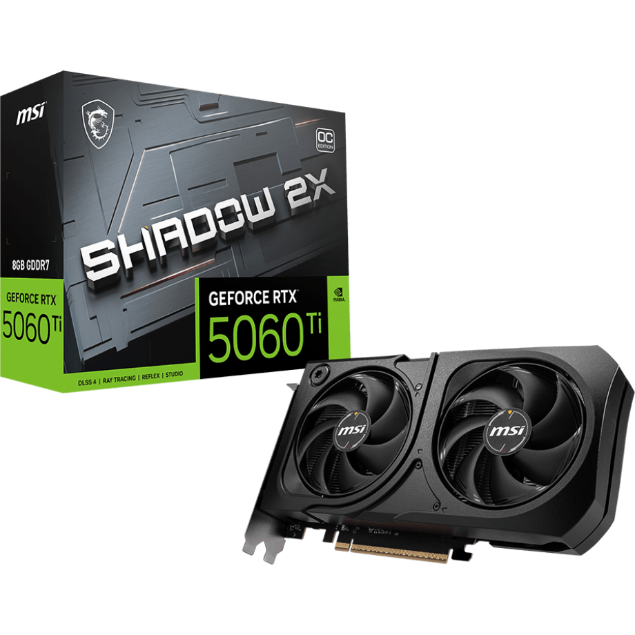 Grafikkarte NVIDIA GeForce RTX 5060 Ti MSI OC 8GB (RTX 5060 Ti 8G SHADOW 2X OC PLUS) - Foto 5