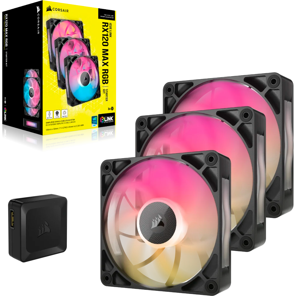 Ventilateur pour boîtier Corsair iCUE LINK RX120 MAX RGB Black (CO-9051034-WW) - photo 4