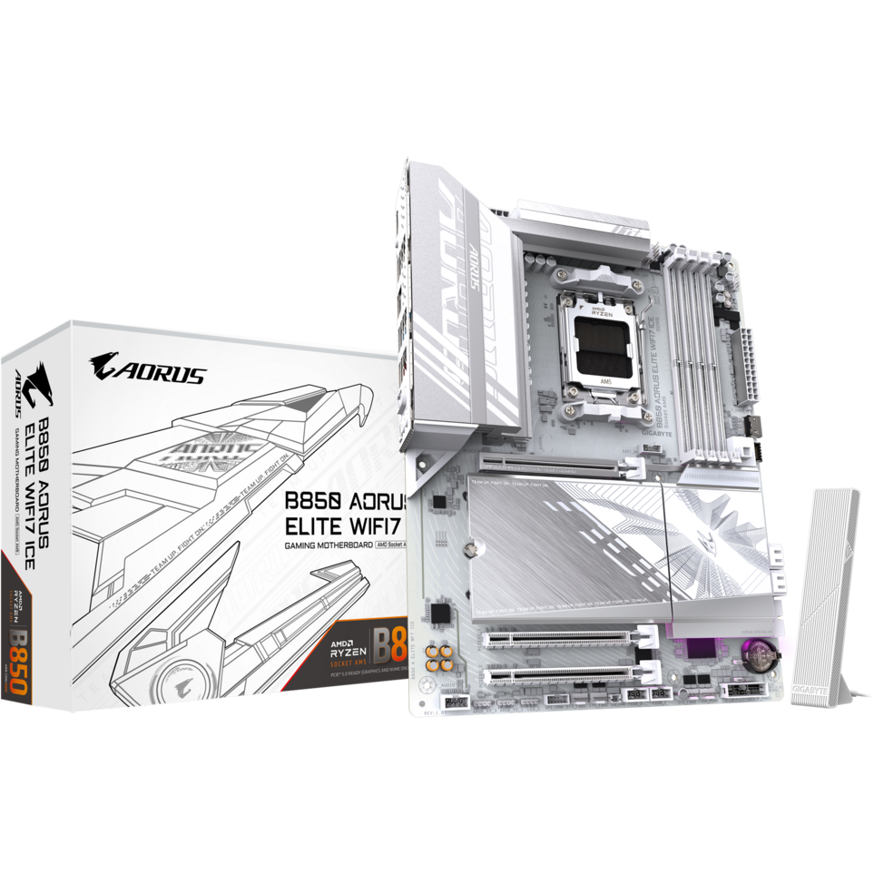 Mainboard Gigabyte B850 AORUS ELITE WIFI7 ICE - Foto 5