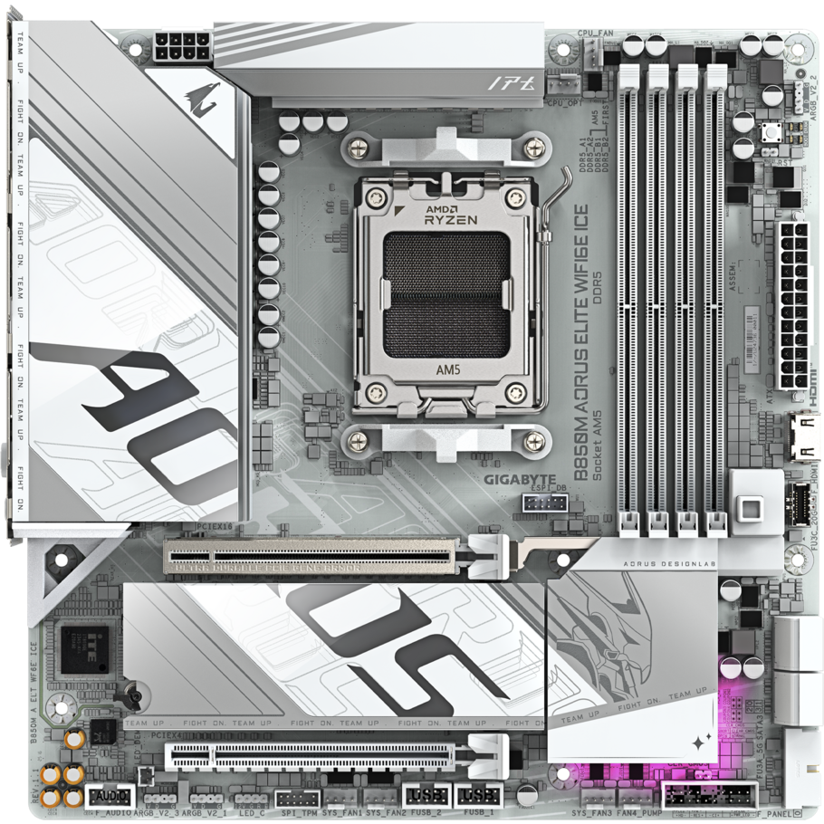 Mainboard Gigabyte B850M AORUS ELITE WIFI6E ICE