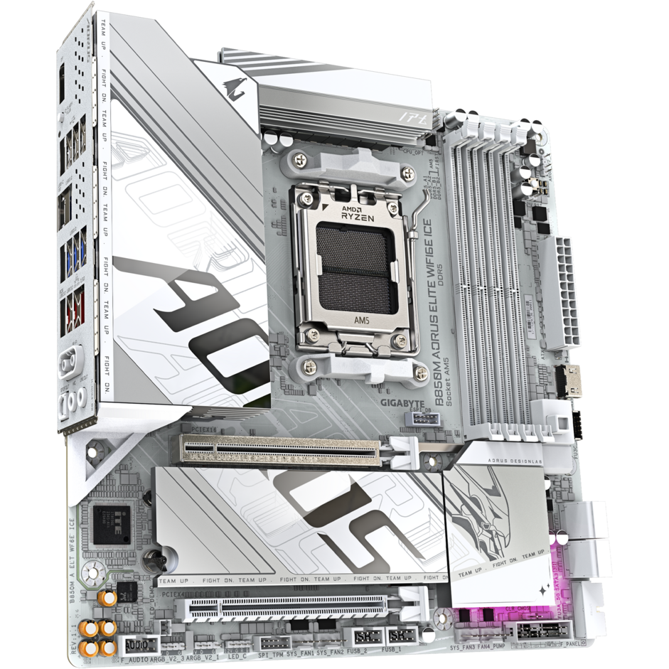 Mainboard Gigabyte B850M AORUS ELITE WIFI6E ICE - Foto 2