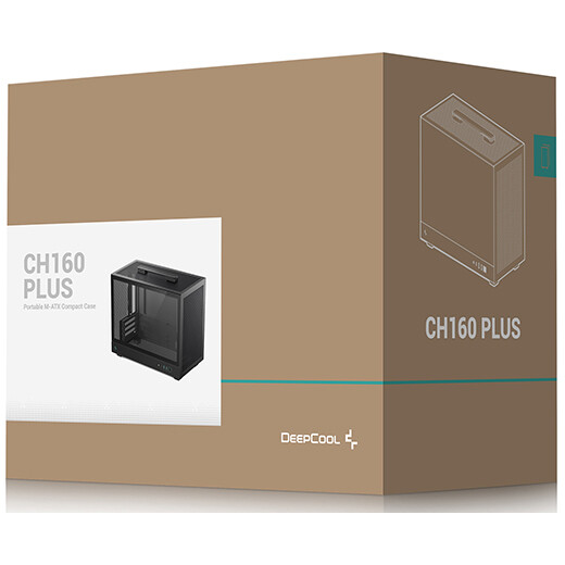 Gehäuse DeepCool CH160 Plus Black - R-CH160-BKNGM0-G - Foto 11