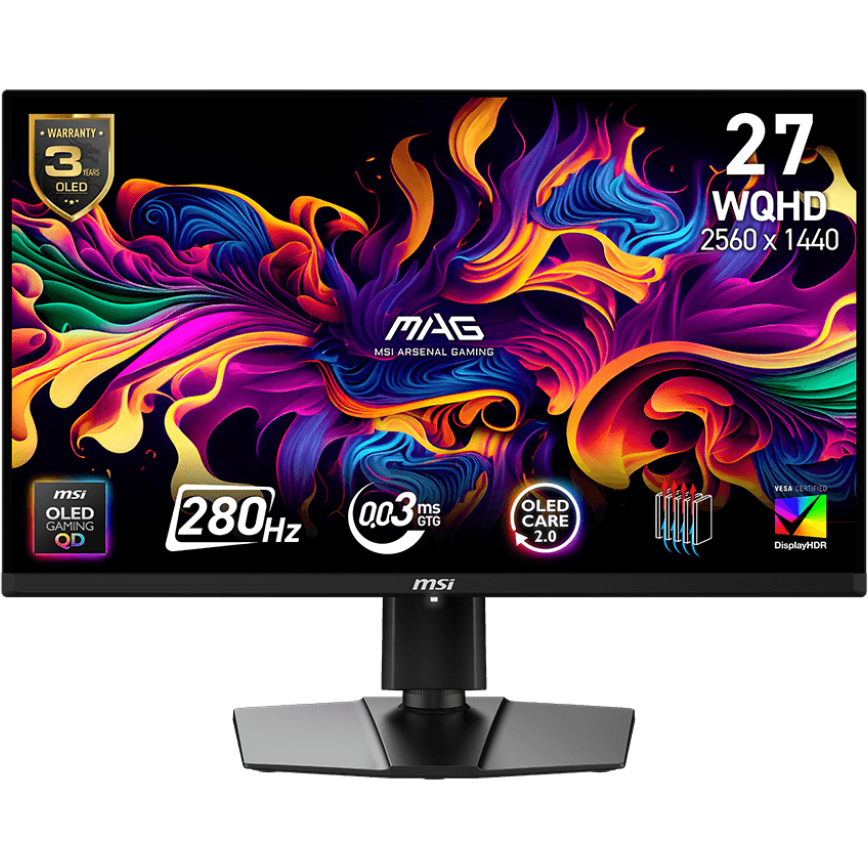 Monitor MSI 27" MAG 271QP QD-OLED X28 - 9S6-3CF19T-001