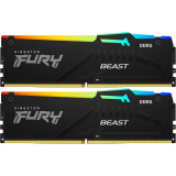 mémoire vive 64GB DDR5 5600MHz Kingston Fury Beast RGB (KF556C40BB2AK2-64) (2x32GB KIT)