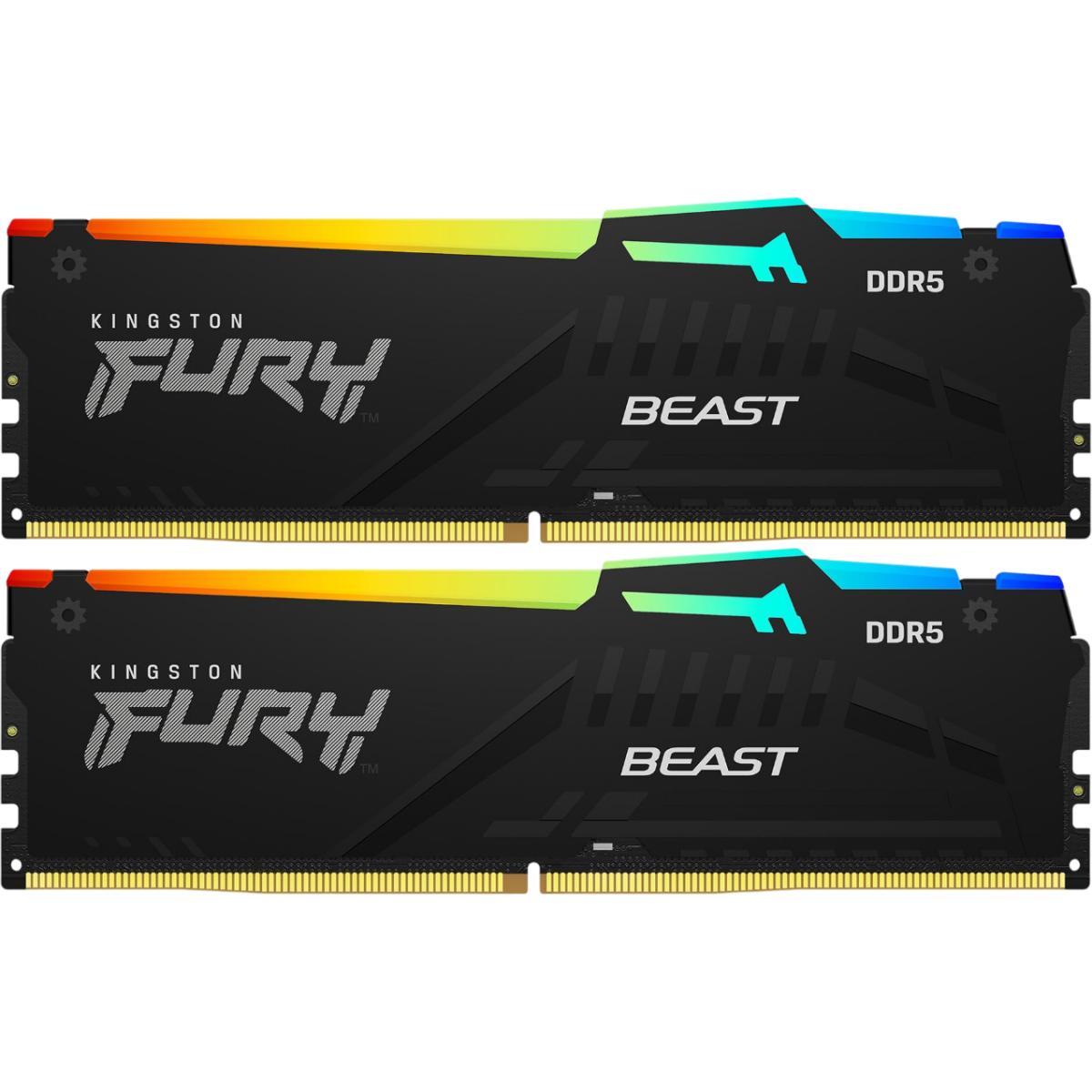 Arbeitsspeicher 64GB DDR5 5600MHz Kingston Fury Beast RGB (KF556C40BB2AK2-64) (2x32GB KIT) - Foto 2
