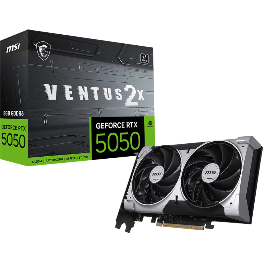 Grafikkarte NVIDIA GeForce RTX 5050 MSI 8GB (RTX 5050 8G VENTUS 2X) - Foto 5