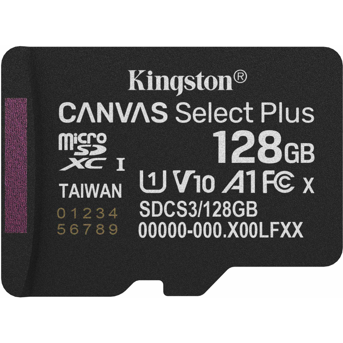 carte mémoire 128GB MicroSD Kingston Canvas Select Plus (SDCS3/128GBSP)