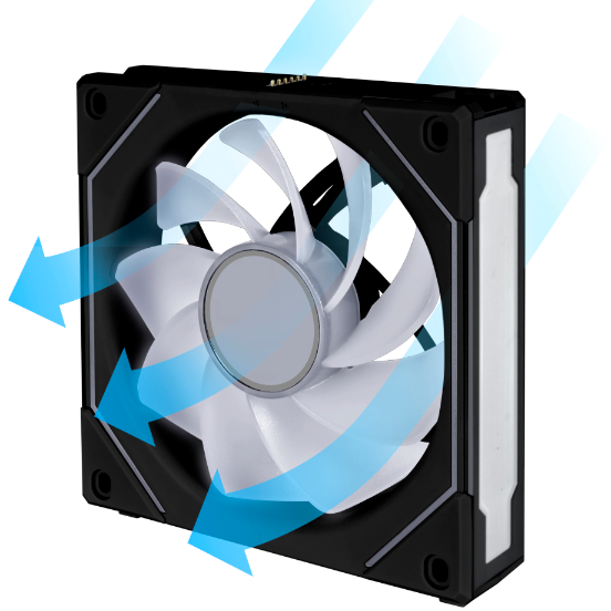 Ventilateur pour boîtier Lian Li UNI Fan SL Infinity Wireless 120 Reverse Blade Black - G99.12RSLIN1W1B.R0 - photo 6