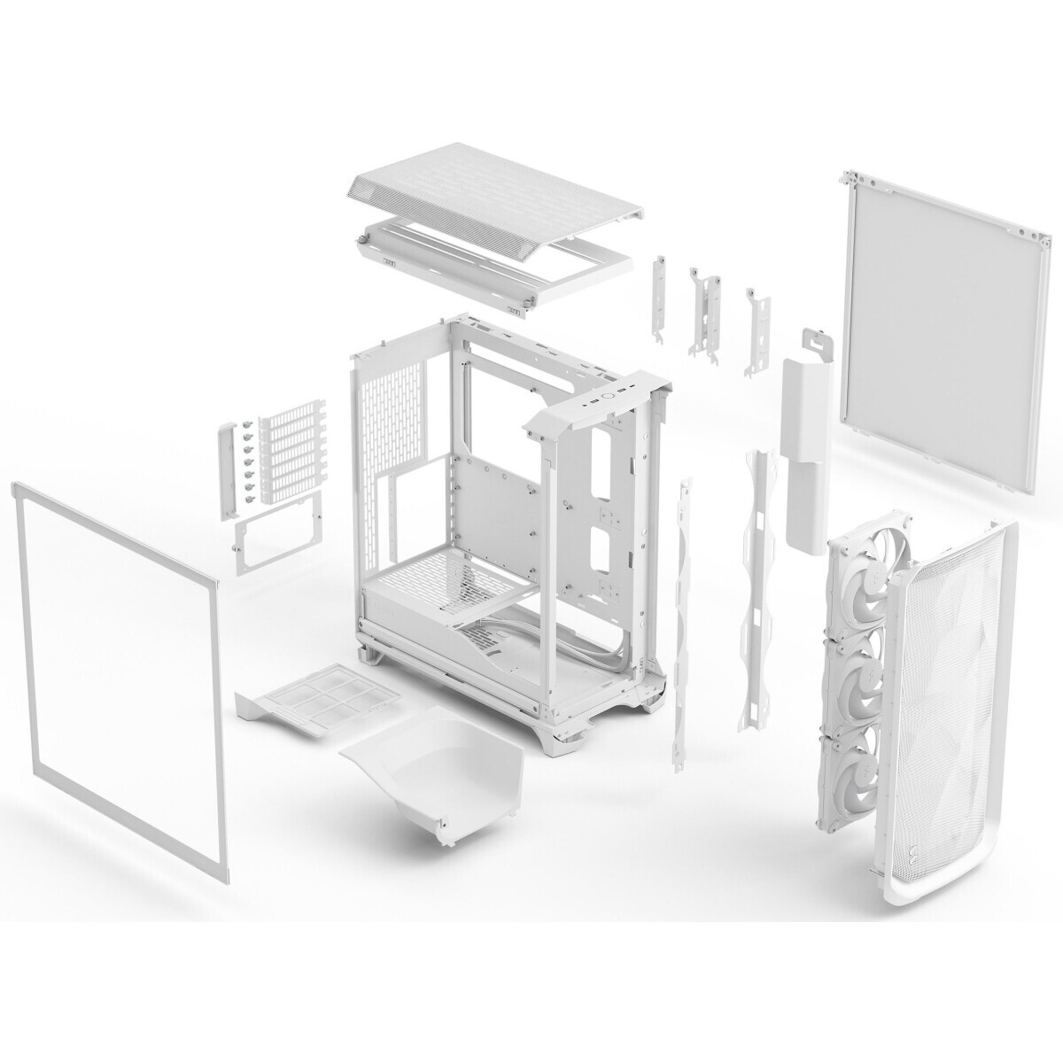 Gehäuse Fractal Design Meshify 3 White TG Clear Tint - FD-C-MES3A-04 - Foto 14