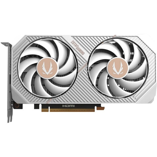 carte graphique NVIDIA GeForce RTX 5050 Zotac Twin Edge White OC 8GB (ZT-B50500Q-10M)