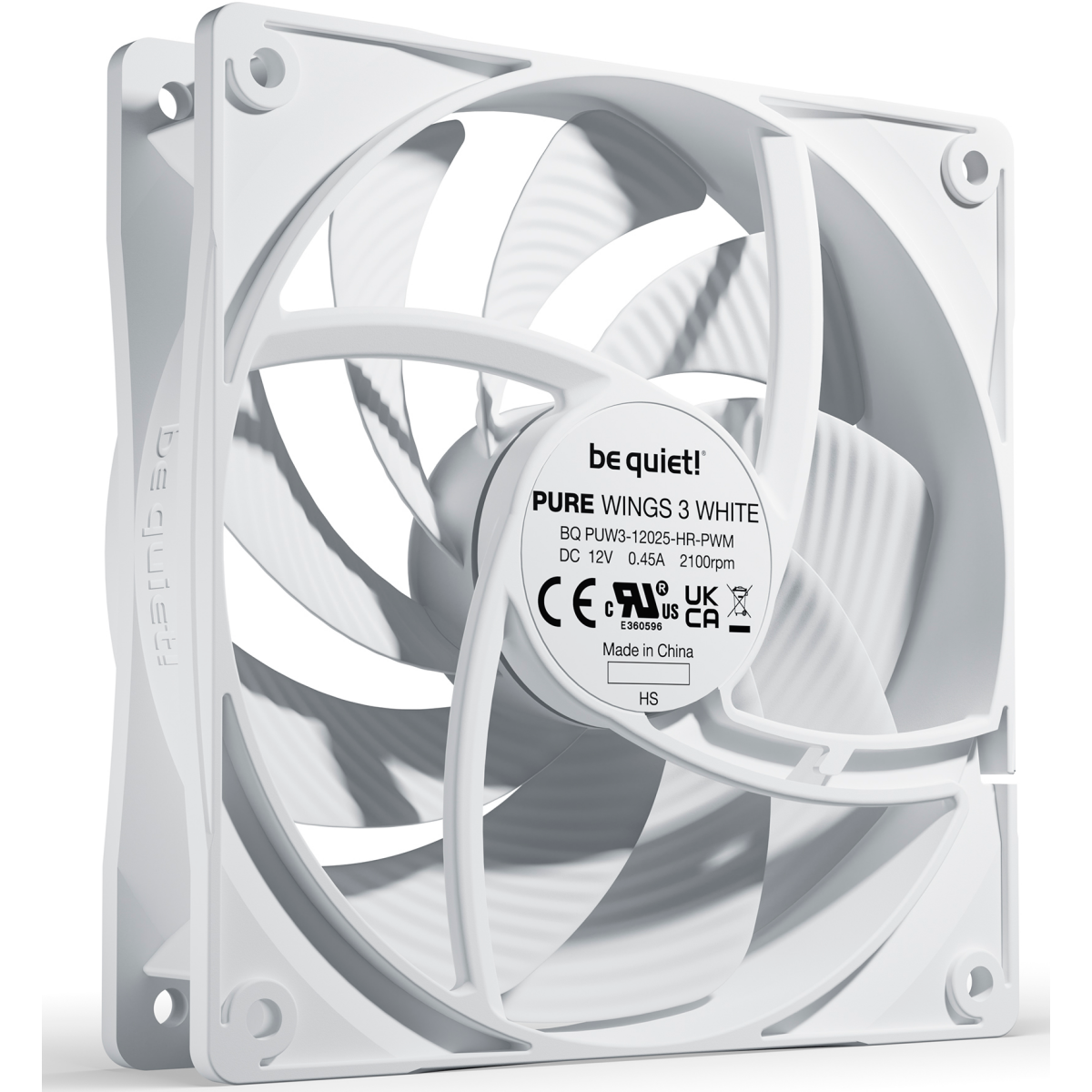 Ventilateur pour boîtier Be Quiet Pure Wings 3 140mm PWM High Speed White - BL113 - photo 2