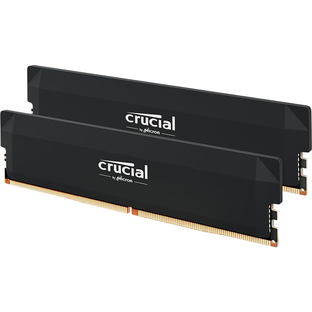 mémoire vive 64GB DDR5 6400MHz Crucial Pro (CP2K32G64C40U5B) (2x32GB KIT)