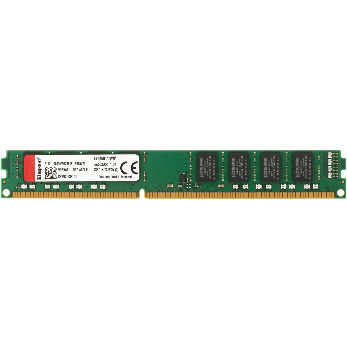 Arbeitsspeicher 8GB DDR-III 1600MHz Kingston (KVR16N11/8)