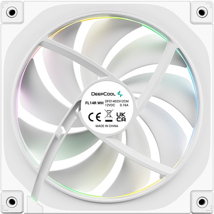 Gehäuselüfter DeepCool FL14R WH (3 pcs) - R-FL14R-WHAPN3-G - Foto 4