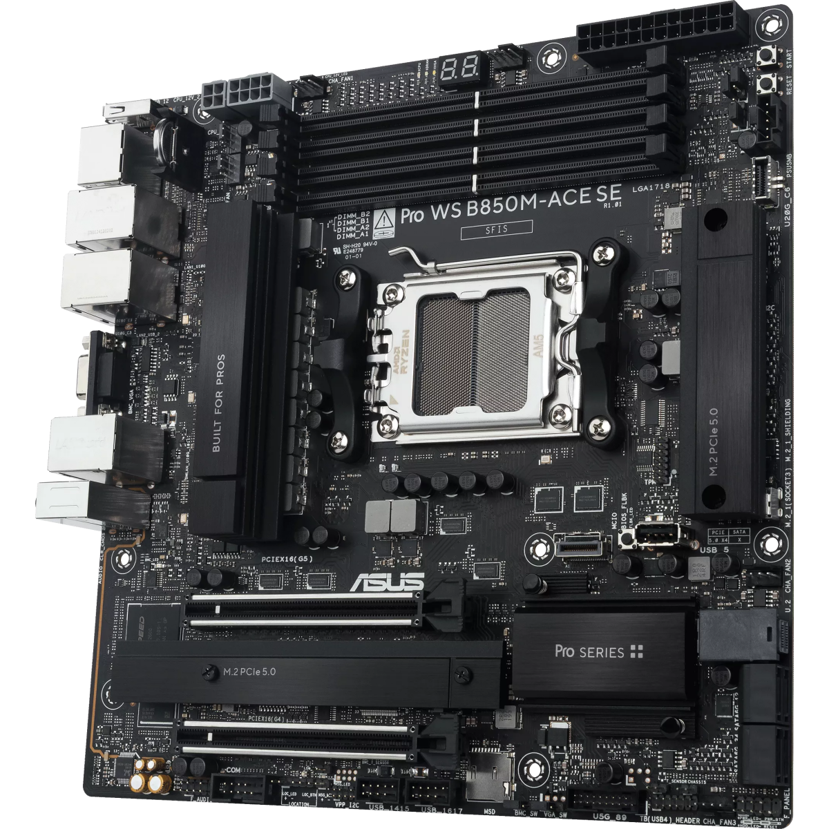 Motherboard ASUS Pro WS B850M-ACE SE - Foto 3