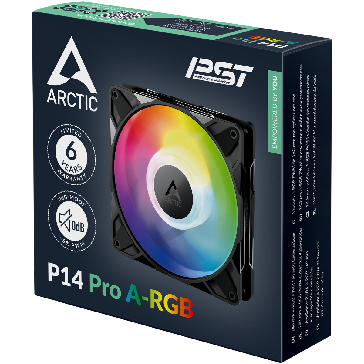Gehäuselüfter Arctic P14 Pro A-RGB Black - ACFAN00315A - Foto 8