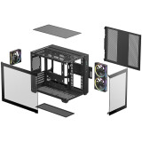 Gehäuse DeepCool CG330 3F Black (R-CG330-BKNGM3-G)