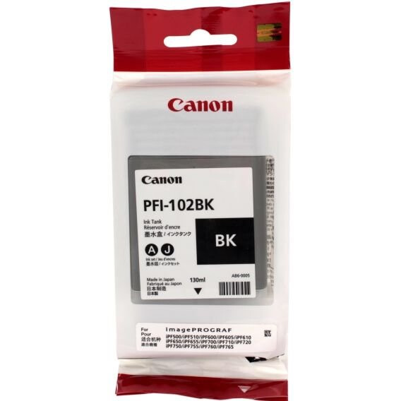 Kassette Canon PFI-102 Black - 0895B001