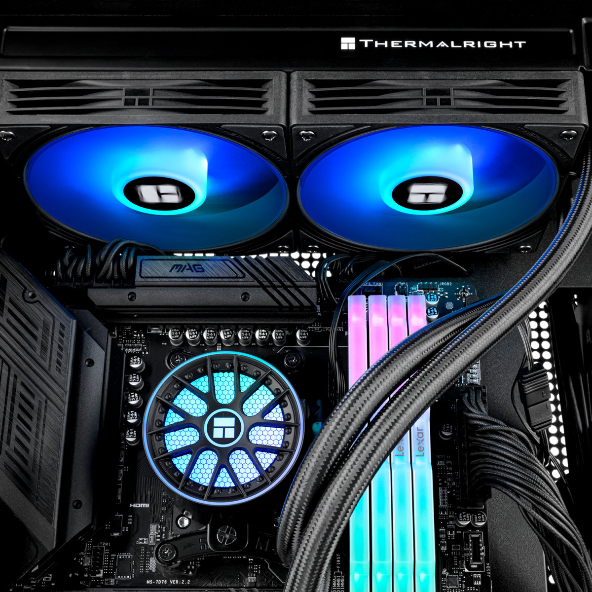 Wasserkühlungssystem Thermalright Aqua Elite 240 ARGB Black V6 - TRAE240V6AB - Foto 6