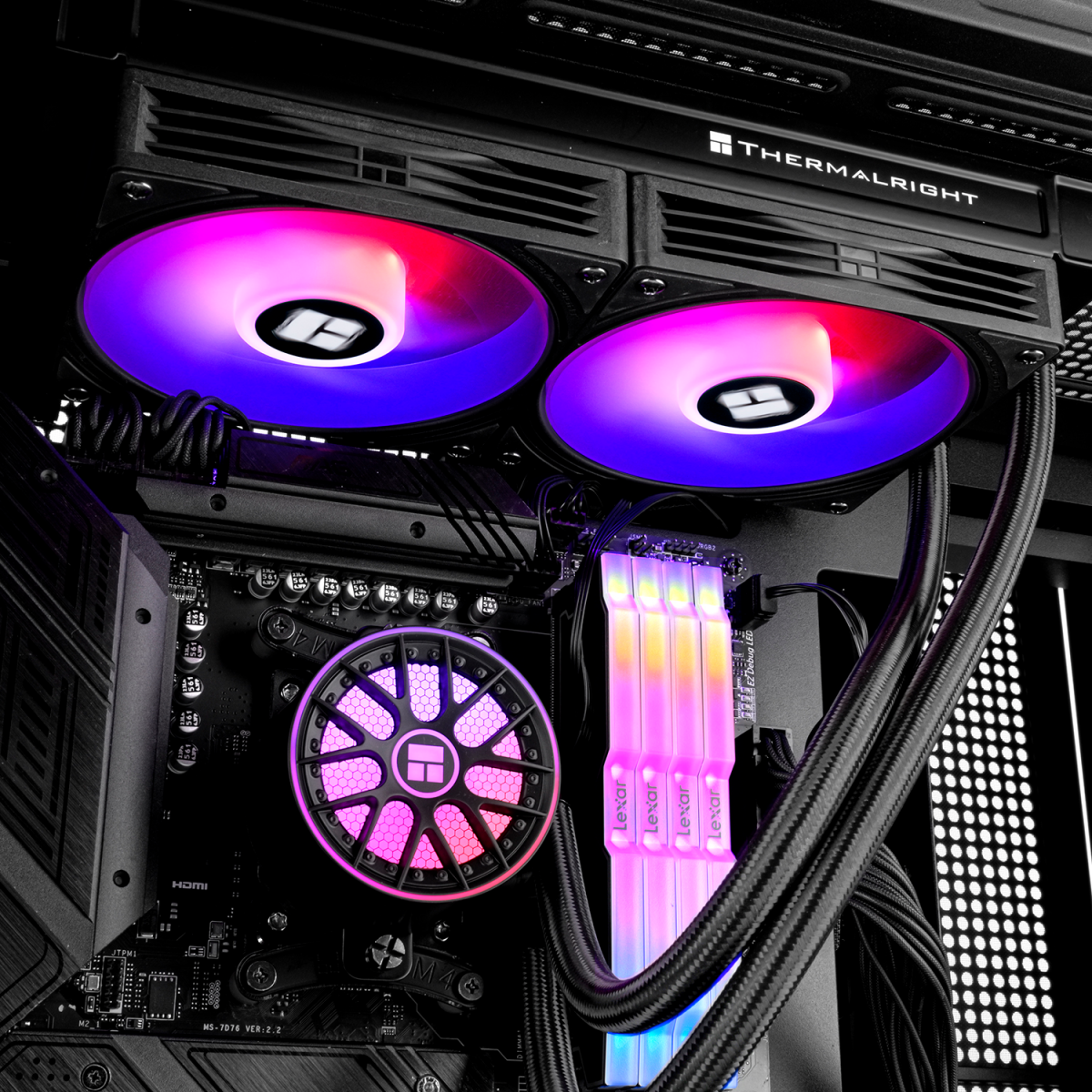 Wasserkühlungssystem Thermalright Aqua Elite 240 ARGB Black V6 - TRAE240V6AB - Foto 8