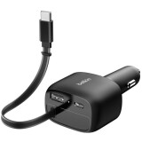 Chargeur de voiture pour ordinateur Belkin Retractable Car Charger 75W (CCC001hqBK)