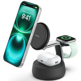 Chargeur sans fil Belkin 3-in-1 Magnetic Charging Dock with Qi2 25W (WIZ040kqCH)