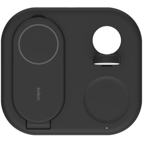 Chargeur sans fil Belkin 3-in-1 Magnetic Foldable Wireless Charger with Qi2 15W Black - WIZ029vfBK - photo 2