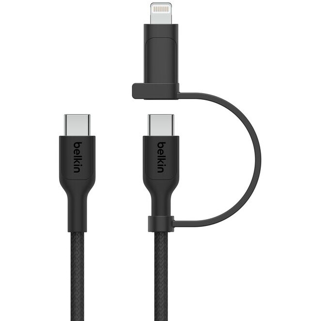 Kabel USB Type-C - USB Type-C/Lightning, 1.5m, Belkin CAC003hq1.5MBK - Foto 2